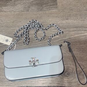 Tory Burch Silver Crossbody Bag